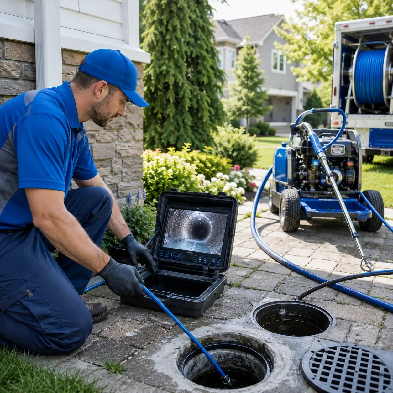Outdoor drain cleaning professionals serving Scandinavia, WI