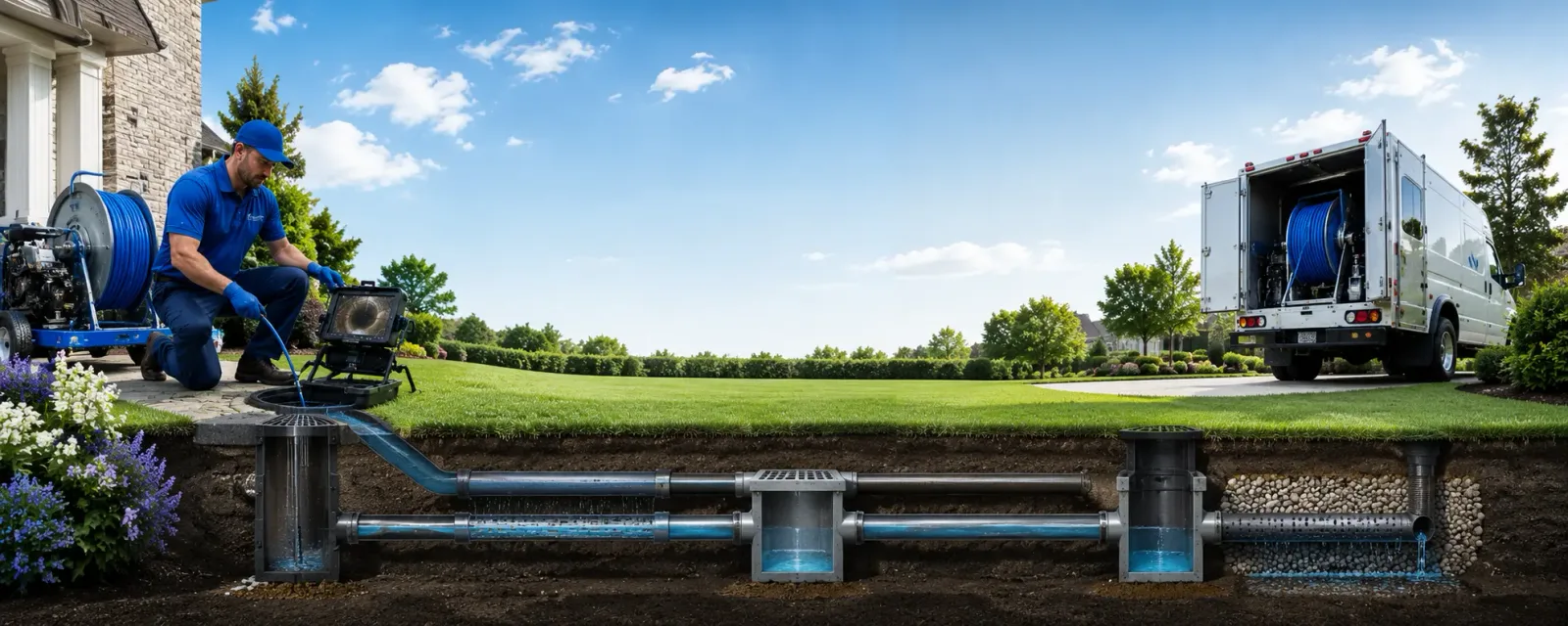 Outdoor drain cleaning information for Scandinavia, WI
